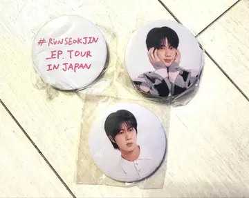 BTS JIN RUNSEOKJIN 캡슐 토이 캔뱃지 3종