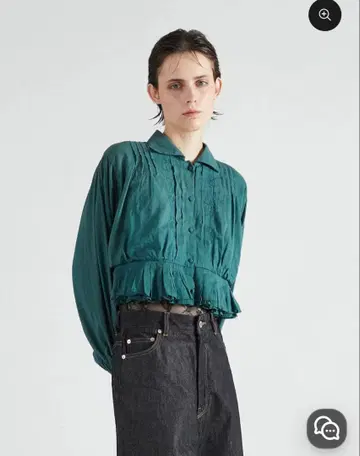 크링클 크링클 크링클 블라우스