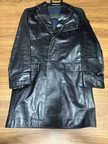 abx 블랙 라벨 양가죽 램 가죽 코트