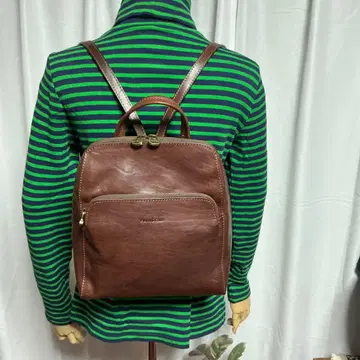 Gianni Conti 이탈리아제 천연 가죽 백팩