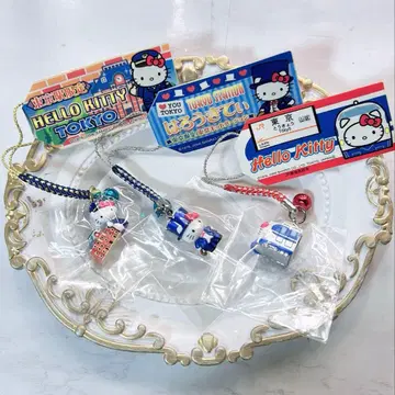 헬로키티 도쿄 한정판 도쿄 키드 도쿄역 신칸센 스트랩 3종 세트