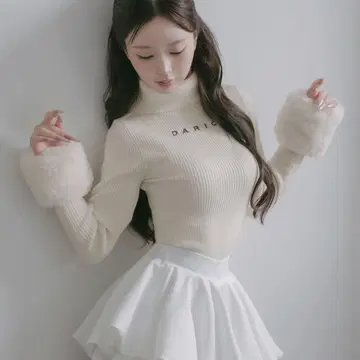 Darich 스무스 퍼 리브 니트탑