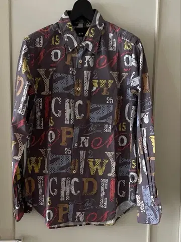 엔지니어드 가먼츠 알파벳 패턴 긴팔 셔츠 M