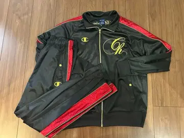 블랙 레드 저지 세트 챔피온 XL