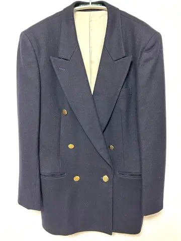 네이비 뉴요커 더블 테일러드 자켓 [ L ] 골드 버튼 빈티지