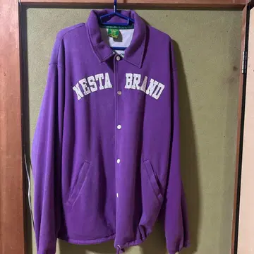 NESTA BRAND 바시티 자켓 퍼플