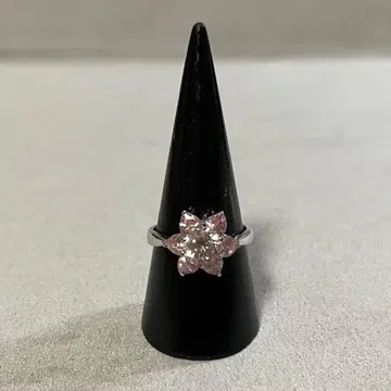 실버 925 반지 꽃 지르코니아