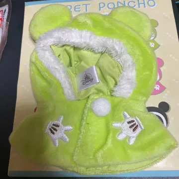 디즈니 곰 귀 판초 라임 그린