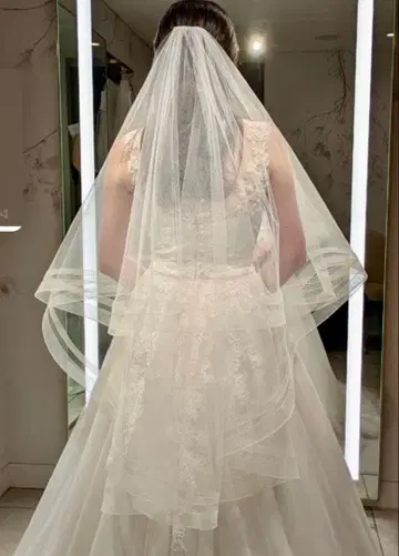 웨딩 베일 2층 튤 (타카미 브라이덜)