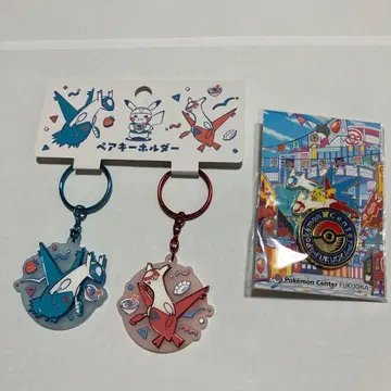 포켓몬 센터 후쿠오카 페어 키링 로고 핀즈 세트