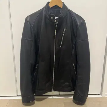 [새상품급] MIND BLOW 블랙 가죽 자켓 L