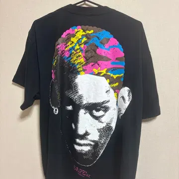 SAPEUR 그래픽 T셔츠 블랙