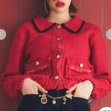 [ 미사용 새상품 ] furfur 트위디 니트 자켓