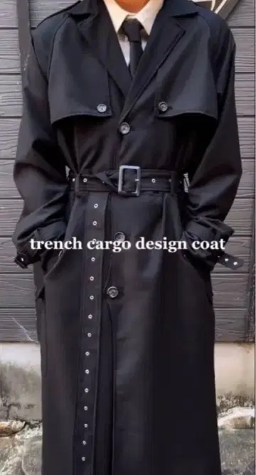 NOT CONVENTIONAL/트렌치 카고 디자인 코트