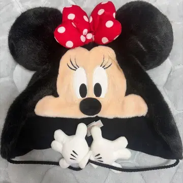 디즈니 미니 마우스 귀도리 모자 팬캡