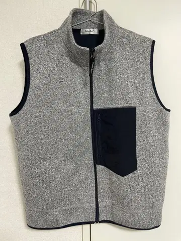 Golden Bear 플리스 슬리브리스 자켓 그레이