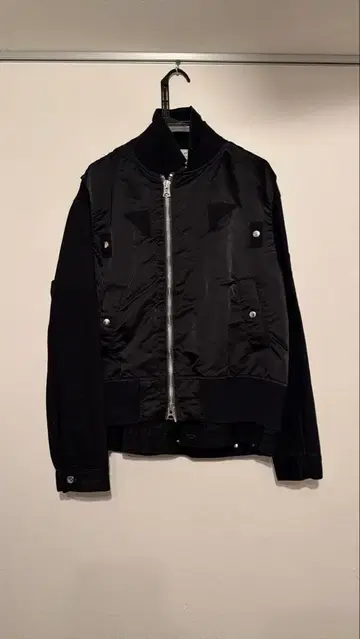 사카이 sacai MA-1 플라이트 자켓 블랙 사이즈 2