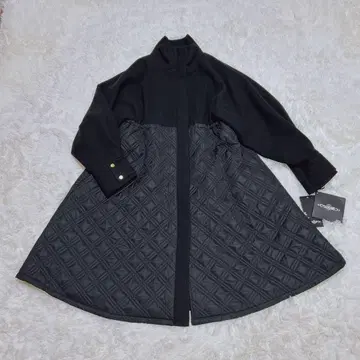 루일 에 부티크 퀼팅 플레어 코트