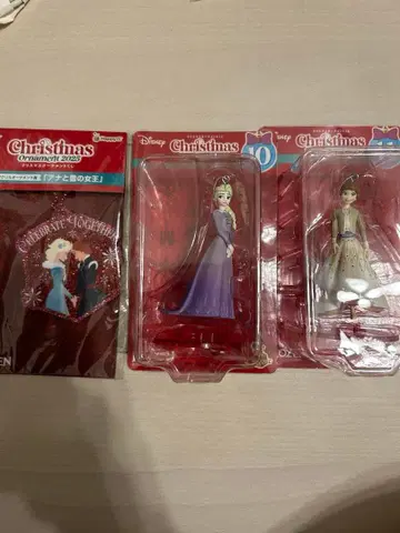 미키 아나와 눈의 여왕 크리스마스 피규어 세트 해피 복권