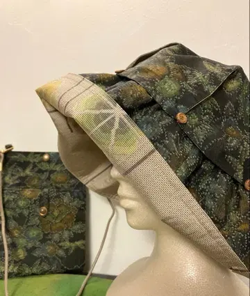 모자와 미니백 오시마 명주 리메이크