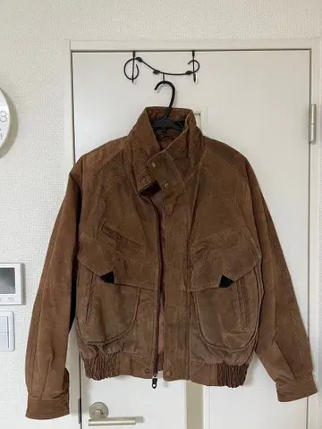 하이넥 가죽 자켓