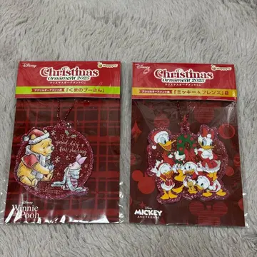 디즈니 2025 크리스마스 오너먼트 푸우 도날드