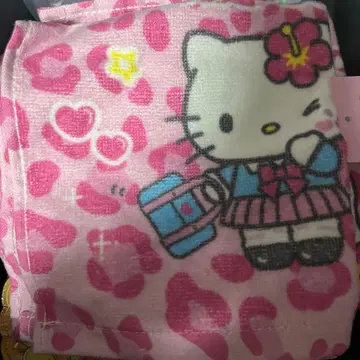 헬로키티 핑크 타월