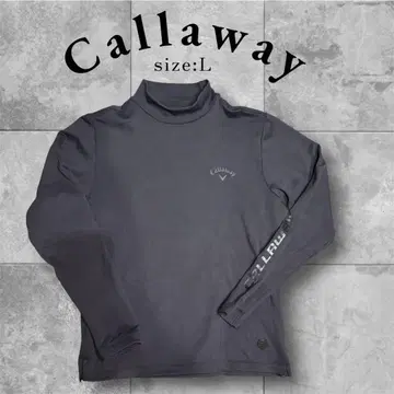 Callaway 캘러웨이 긴팔 하이넥 블랙 속기모 골프웨어 L