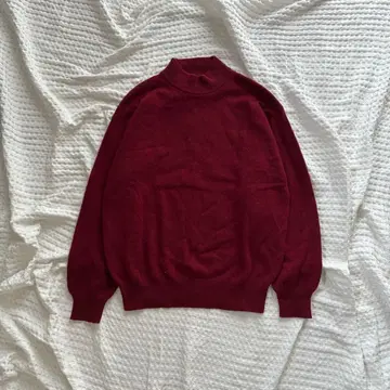 힐하우스 캐시미어 니트 남성용 M 고급 소재 보르도 고급 소재 스웨터