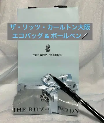 더 리츠칼튼 오사카 에코백 [민트 블루] 호텔 오리지널 볼펜 포함