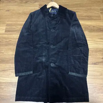 멘즈비기 코듀로이 코트 블랙