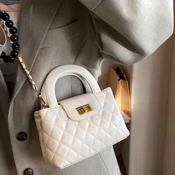 [ 2WAY ] 다이아 퀼팅 디자인 체인 숄더백