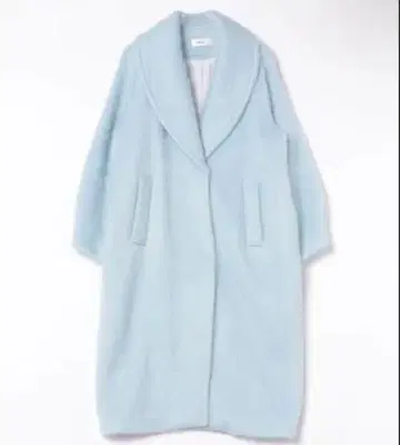 SNIDEL 샤기 롱 코트 울 코트