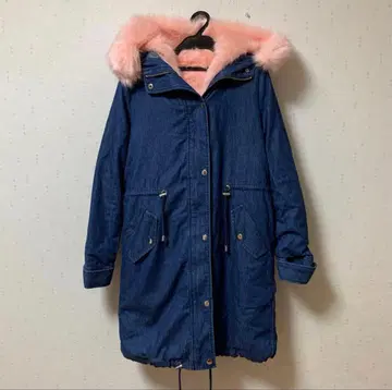 에밀리아 위즈 퍼 포함 데님 모즈 코트 (S) EmiriaWiz