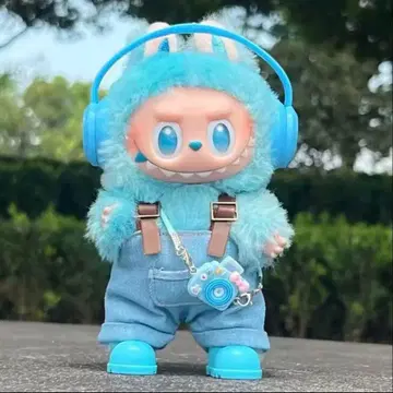 LABUBU 봉제 인형용 의류 4세트 파랑