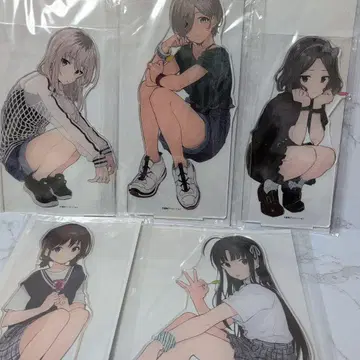 걸즈 밴드 크라이 GIGO 한정판 빅 아크릴 스탠드 전종 5인 세트