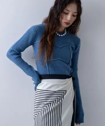 택 포함 미사용 새상품 여성 상의 니트