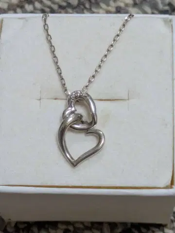 K10WG 목걸이 0.02ct