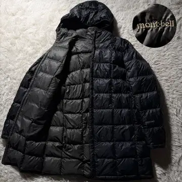 [ 새상품급 ] 몽벨 U.L 다운 코트 자켓 트래블 후드 블랙 L