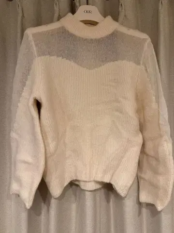 SNIDEL 화이트 니트 스웨터