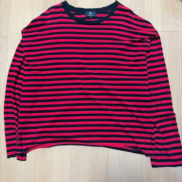 Y2K 그런지 롱T 빨검 보더