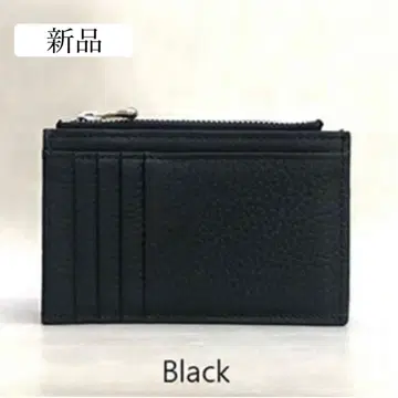 새상품 지갑 지갑 프래그먼트 케이스 가죽 가죽 카드 케이스 블랙