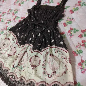 BABY 행복의 파랑새 마들렌 오버롤 스커트 레어 동화 패턴