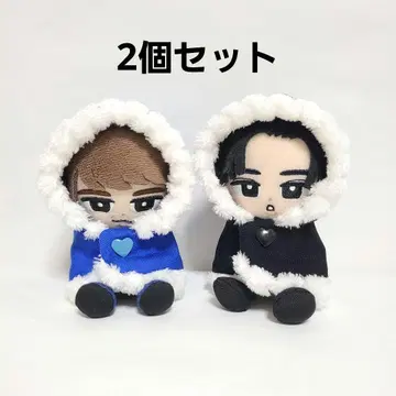 2개 세트 Snow Man 스노치루 치루누이 의류 복슬복슬 의류 트윈룩