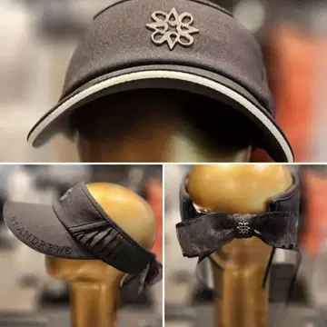 새상품 세인트 앤드류스 블랙 리본 선바이저 리본 탈부착 가능