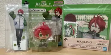 컬러풀 피치 제일복권 피규어 아크릴 스탠드 지퍼&스티커 쟈파파