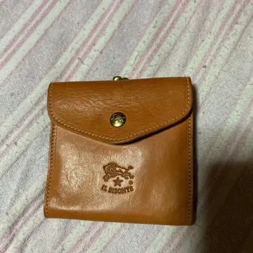 IL BISONTE 브라운 접이식 지갑