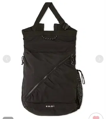 [ emmi x MEGALOS ] 발수 멀티 퍼포스 백팩 블랙