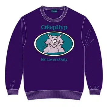 크리프하이프 오코네코 맨투맨 퍼플 M