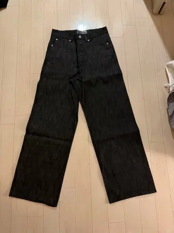 No Faith Studios 와이드 데님 블랙 사이즈 M